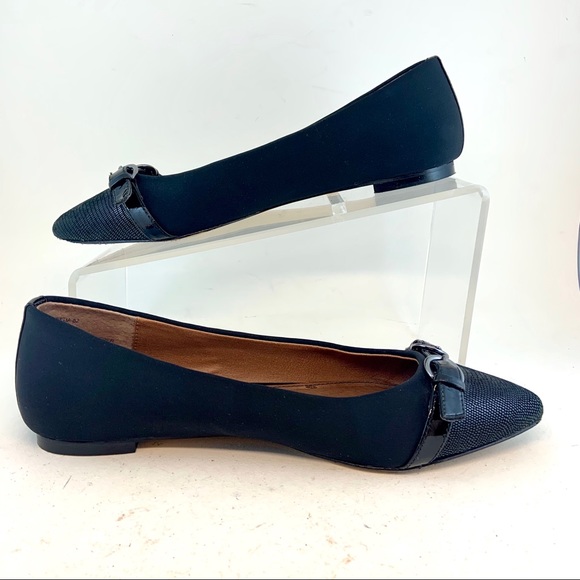 Donald Pliner Lizard Bettia Buckle Ballet Flats - Picture 4 of 11